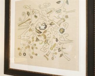 Framed embroidery art London $519 EACH