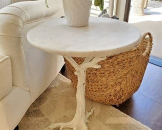 white marble tree style  table $419