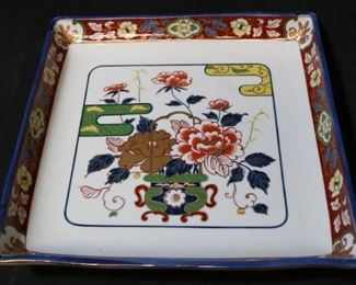 81 - Oriental 12" Square Platter 