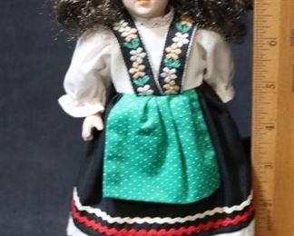 87 - Vintage Doll with Stand 