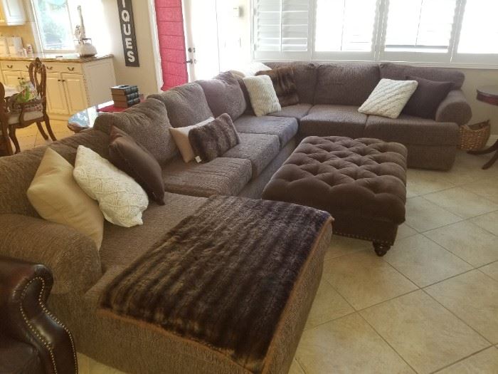 Large Sectional Couch with Case Lounge