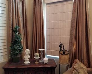 Numerous Silk Curtains 112" H x 40" W