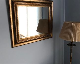 Simple gold leaf mirror 