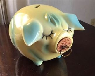 Hull Pottery Corky Pig Piggy Bank