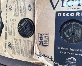 RARE Collection of Swing Era Ten Inch 78 RPM Vinyl Records