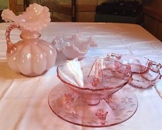 Thirties Pink Depression Glass