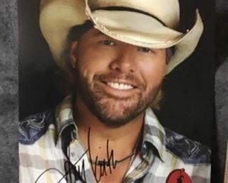 Toby Keith Signed Photo