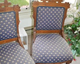 Eastlake style antique chairs