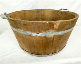 23IN EARLY WOODEN BUCKET 