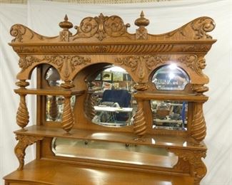 VIEW 2 TOP W/ BEV. MIRRORS/CARVINGS 