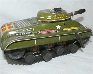 MARX WINDUP US ARMY TANK 