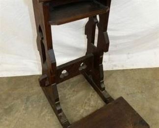 EARLY OAK KNEELING BENCH