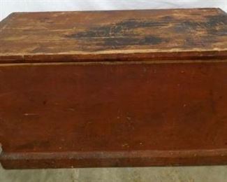 LATE 1800'S PRIM. BLANKET CHEST 