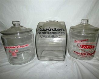TOMS,SWINSON CANDY JARS 