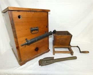 PRIM FRUIT CRUSHER,BOX, ETC 