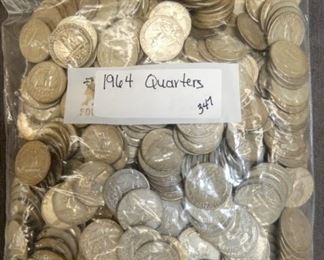 1964 SILVER QUARTERS 
