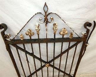 VIEW 2 CLOSEUP VICTORIAN IRON GATE 