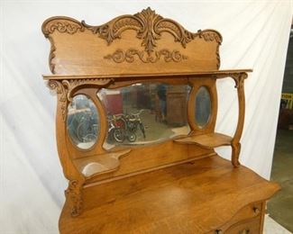 VIEW 2 W/ BEV. MIRROR/CARVINGS 