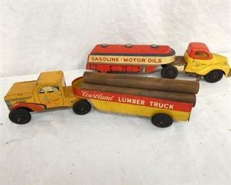 GASOLINE, LUMBER TRUCKS 