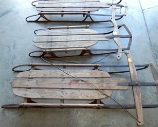 VIEW 2 CLOSEUP SNOW SLEDS 