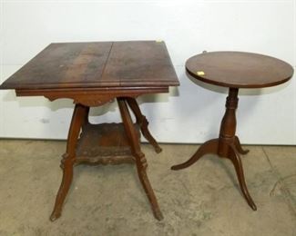OAK/WALNUT CENTER TABLES 