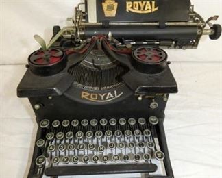 ROYAL GLASS SIDED TYPEWRITER 