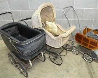EARLY WICKER STROLLERS 