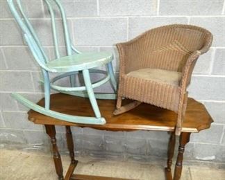 EARLY ROCKER, WINDOW TABLE 