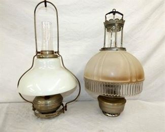 HANGING ALADDIN OIL LAMPS 