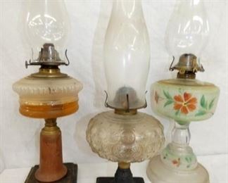 VICTORIAN OIL LAMPS 