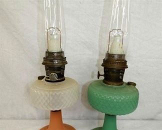WAFFLE ALADDIN OIL LAMPS 