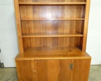 PINE STEPBACK CUPBOARD 