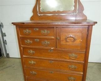 LG OAK HIGHBOY W/ BONNET DOOR 