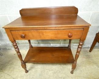WALNUT 1 DRAWER WASHSTAND 