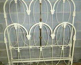 ORNATE IRON FULL SIZE BED 