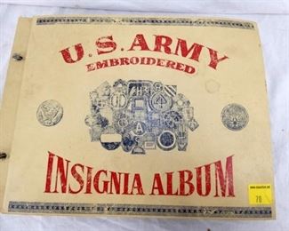 US ARMY INSIGNIA ALBUM 