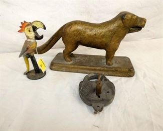 BRASS DOOR STOP, NUT CRACKER ETC 