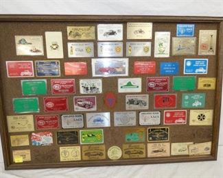 FRAMED COLL. TROPHY AUTO PLAQUES 