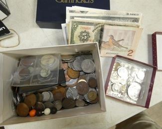 FOREIGN MONEY COINS, CURRENCY 