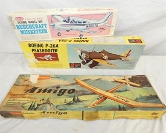 VARIOUS TOY MODEL FLYING PLANES 