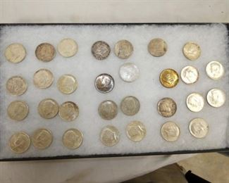 1964 SILVER IKE HALVES 