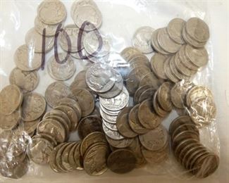100 BUFFALO NICKELS 