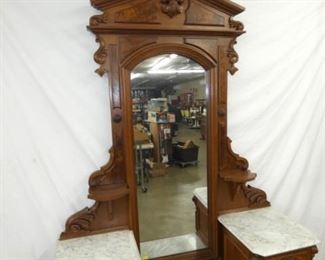 VIEW 2 W/ MIRROR & CARVED TOP 