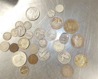 SILVER COINS, PENNIES, NICKELS 