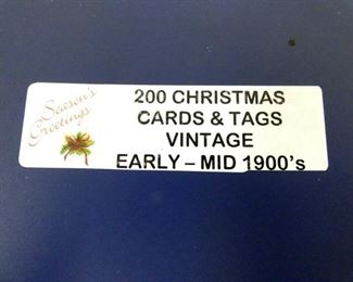 EARLY-MID 1900'S CARDS & TAGS 
