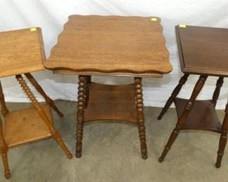 VIEW 2 CLOSEUP OAK CENTER TABLES 