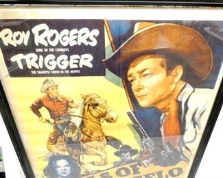 VIEW 2 CLOSEUP ROY ROGERS MOVIE POSTER 