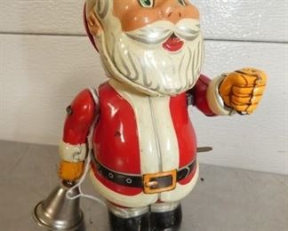 6IN. SANTA TIN LITHO TOY 