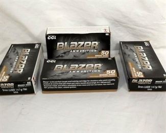 4 BOXES 9MM 147 GRAIN 