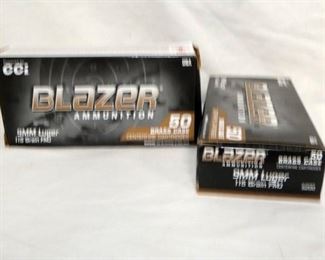 2 BOXES 9MM 115 GRAIN 